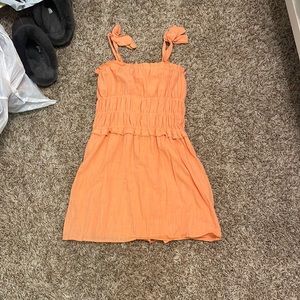 GB girls orange dress